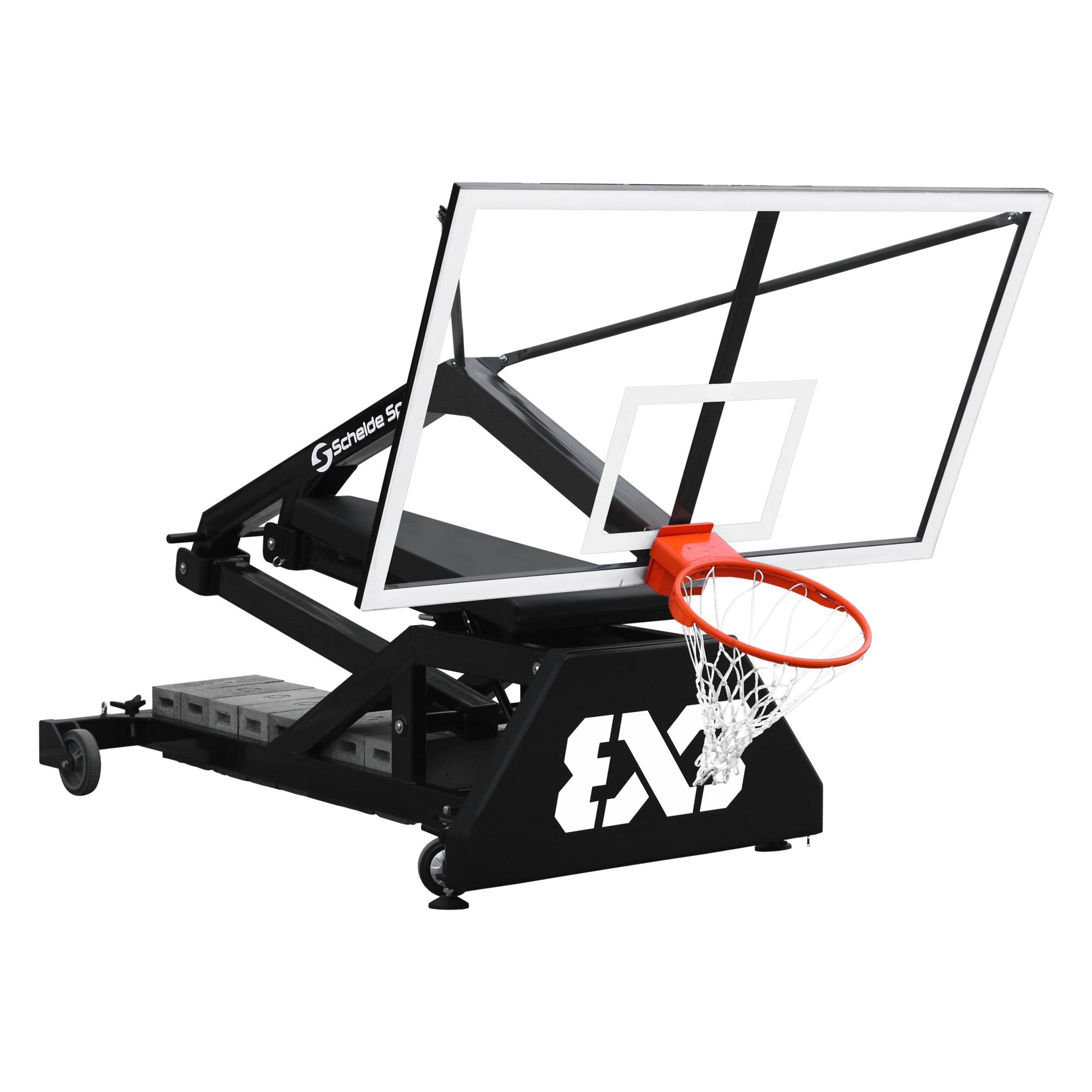Portable Basketball Backstop - 3x3 Street Slammer